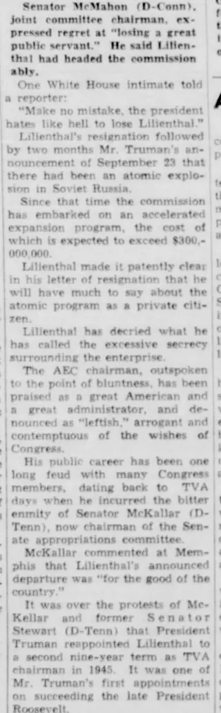 other Newspaper clipping from Nov 24, 1949 5616602
